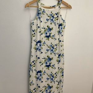 White Floral Maxi Dress - Urban Rose, M